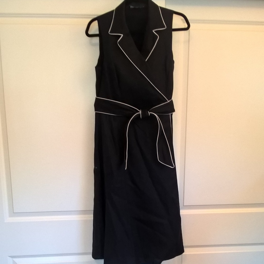 Tailored Linen wrap dress